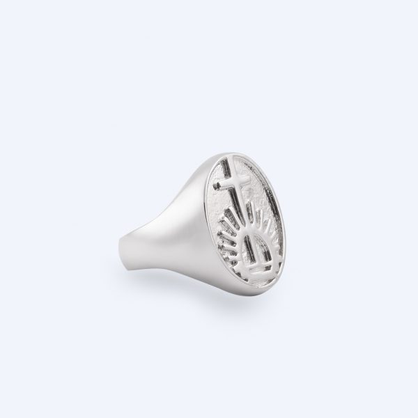 Sterling Silver Apostolic Ring (RI-3654) | Silver King