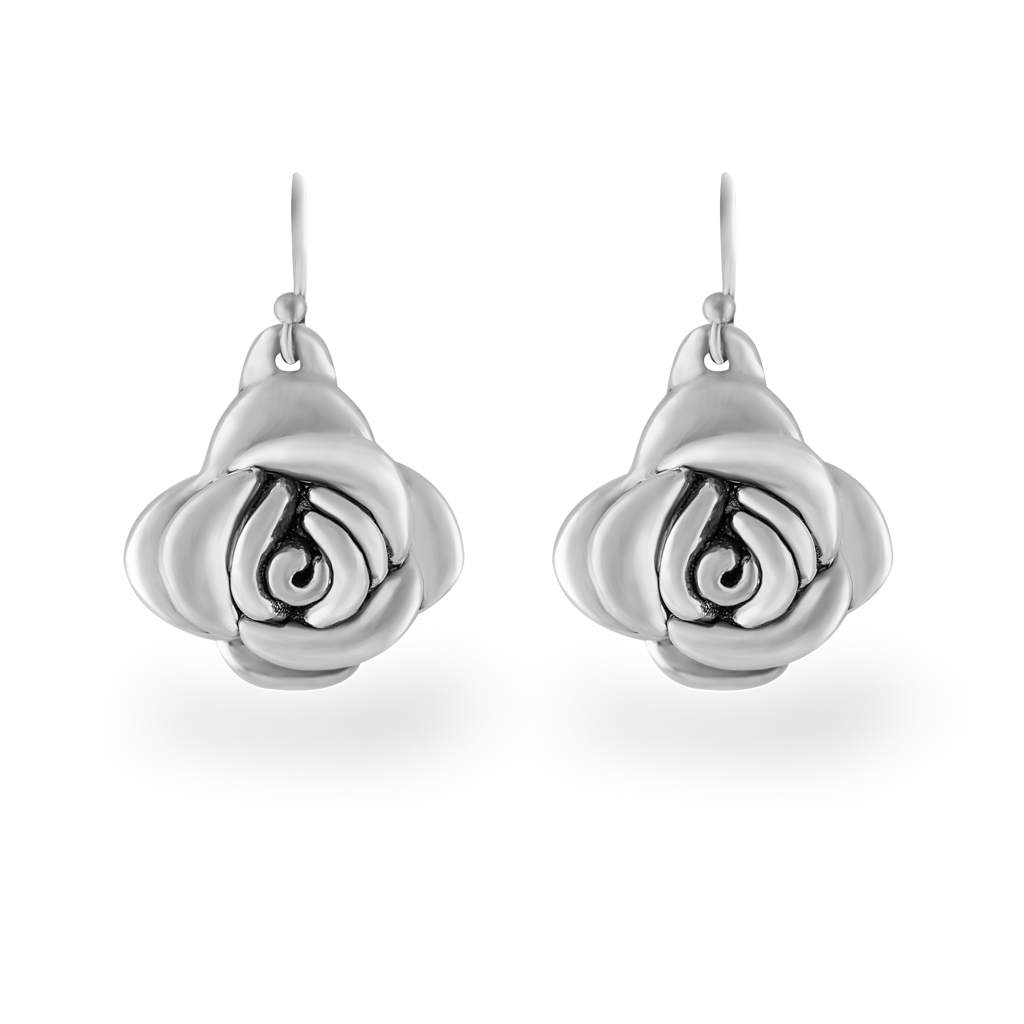 Silver Flower Earrings (EA-202)